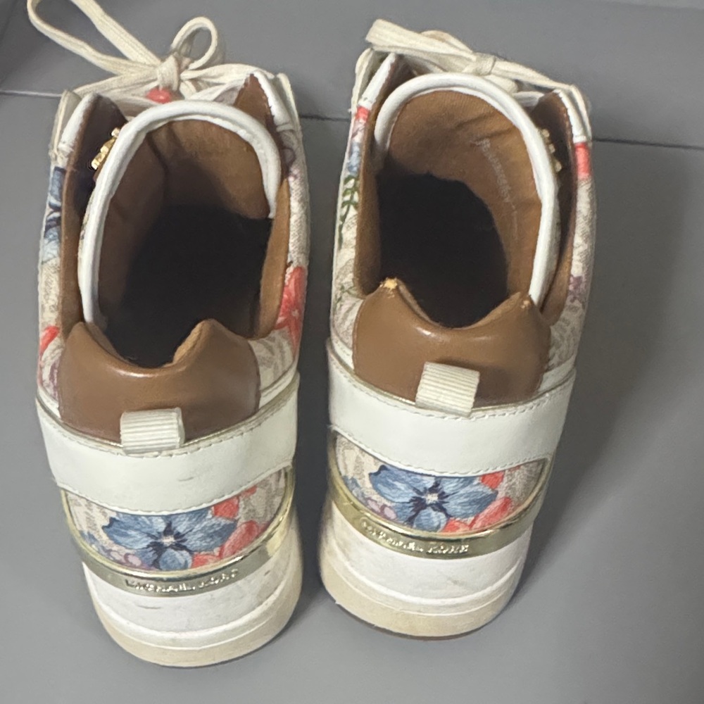 Michael Kors Floral White Sneakers - Picture 3 of 5